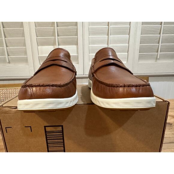 Ecco Men's S Lite Moc Penny Loafer Cognac Size 43 EU 9/9.5 US NWOB Elegant Comfy - Picture 5 of 11